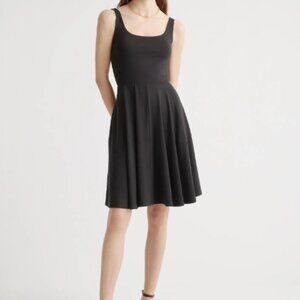 Simply Elegant Black Mini Dress by Quince